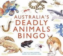 Load image into Gallery viewer, Australia&#39;s Deadly Animals Bingo Board Game