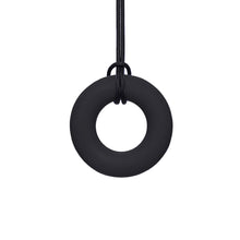 Load image into Gallery viewer, ARK Therapeutic Chewable Ring Necklace Smooth Black XT