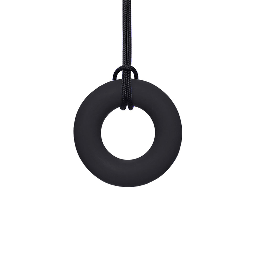 ARK Therapeutic Chewable Ring Necklace Smooth Black XT