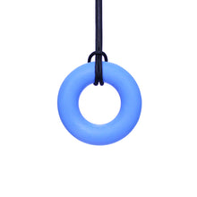 Load image into Gallery viewer, ARK Therapeutic Chewable Ring Necklace Smooth Royal Blue XXT