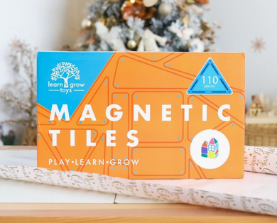Learn & Grow Toys: Magnetic Tiles: 110 Piece Set