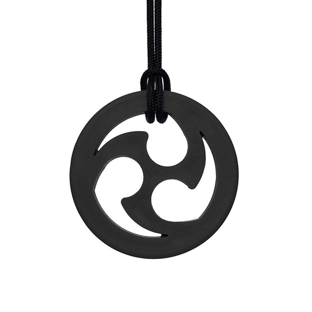 Ark Therapeutic Ninja Star Chew Necklace: Black XT