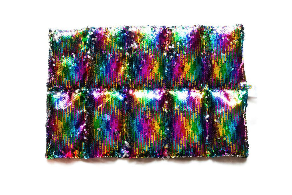 Weighted Lap Pad 2.5kg: Rainbow Sequin