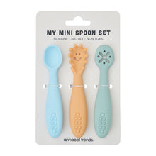 Load image into Gallery viewer, Annabel Trends Silicone My Mini Spoon Cutlery Set (3pc): Seaside