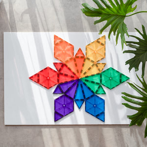 Connetix Tiles - Rainbow Geometry Set