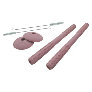 Smoosh Silicone Baby Straw Set: Pink: On Sale was $12.95