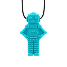 Load image into Gallery viewer, ARK Therapeutic Robot Robo Chew Necklace: Teal XT