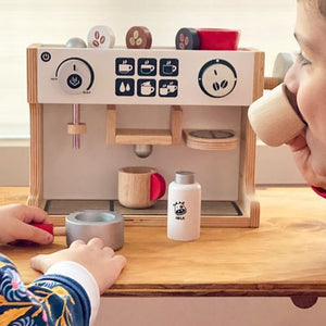 I'm Toy Wooden Barista Coffee Maker