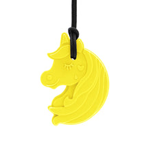 Load image into Gallery viewer, Ark Therapeutic Chewnicorn Unicorn Chew Necklace: Yellow (Standard)