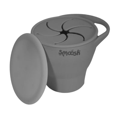 Smoosh Snack Cup with Lid: Grey: On Sale was $24.95