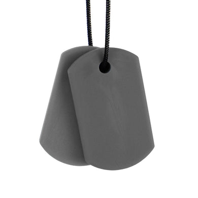 Ark Therapeutic Chew Tags Necklace: Dark Grey XXT