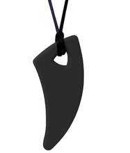 Load image into Gallery viewer, ARK Therapeutic Saber Tooth Chew Necklace: Black XT