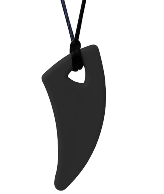 ARK Therapeutic Shark Tooth Chew Necklace: Black XT