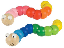 Load image into Gallery viewer, Wiggly Worm Wooden fidget - Pink