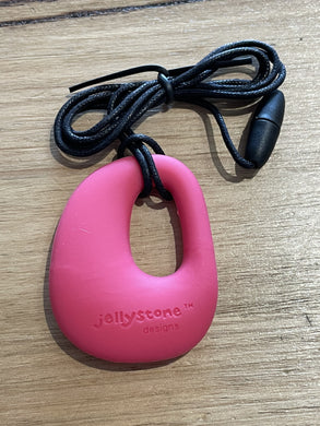 Jellystone Designs Chew Necklace: Organic - Fuscia / Hot Pink