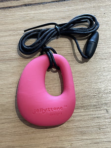 Jellystone Designs Chew Necklace: Organic - Fuscia / Hot Pink