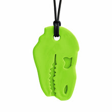 Load image into Gallery viewer, ARK Therapeutic Dino-Bite Chew Necklace: Lime Green XT
