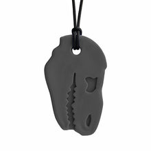 Load image into Gallery viewer, ARK Therapeutic Dino-Bite Chew Necklace: Dark Grey XXT