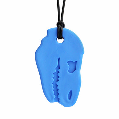 ARK Therapeutic Dino-Bite Chew Necklace:  Royal Blue XXT