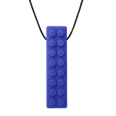 ARK Therapeutic Brick Chew Necklace (Textured) Dark Blue Standard