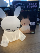 Load image into Gallery viewer, Lil Dreamers Soft Touch Silicone Bunny LED Night Light