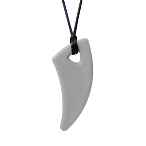 ARK Therapeutic Shark Tooth Chew Necklace: Light Grey (Standard)