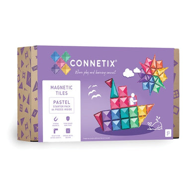 Connetix Tiles - Pastel Starter Pack 64 pc