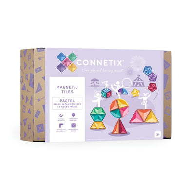 Connetix Tiles - Pastel Shape Expansion Pack 48 pc
