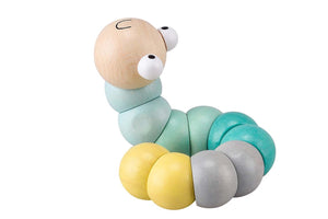 Wiggly Worm Wooden fidget - Pastel Green