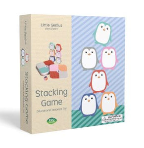 Little Genius Wooden Owl Stacking Game