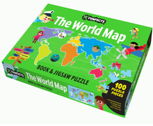 Load image into Gallery viewer, FunFacts Book &amp; Jigsaw Puzzle - The World Map