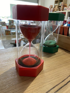 Coloured Sand Timer: Red 1 Minute
