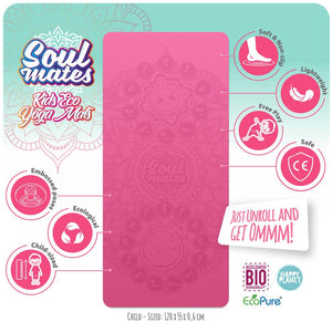 Soul Mates Sun and Moon Yoga Mat - Pink: On Sale was $39.95