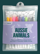 Hey Doodle 123 Silicone A3 Activity Mat: Aussie Animals - The Sensory Studio