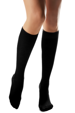 CalmCare Kids Knee High Sensory Socks Black Age 8-10 Size 13-3