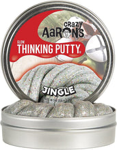 Load image into Gallery viewer, Crazy Aarons Thinking Putty: Jingle UV Reactive 10cm Tin: On Sale was $29.95
