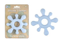 Load image into Gallery viewer, Sensory Silicone Teether: Splash Blue