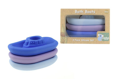 Silicone Boat Bath Toy: Purple
