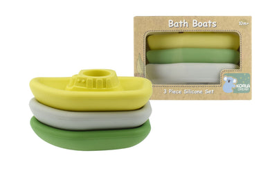 Silicone Boat Bath Toy: Green