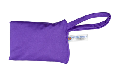 Lycra Crinkle Bean Bag with Wrist Loop: Purple