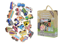 Load image into Gallery viewer, Wooden Magnet Play Set - Transport Vehicles
