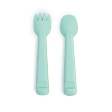 Load image into Gallery viewer, We Might be Tiny: Feedie Fork, Spoon &amp; Travel Case: Mint