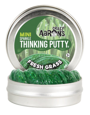 Crazy Aaron's Thinking Putty Mini Tin: Fresh Grass Sparkle 2