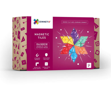 Connetix Tiles - Rainbow Geometry Set