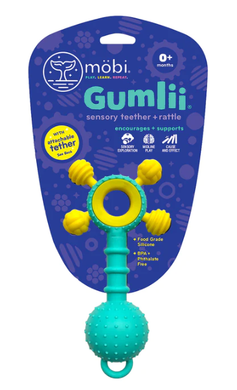 Gumlii Sensory Teether and Rattle by mobi