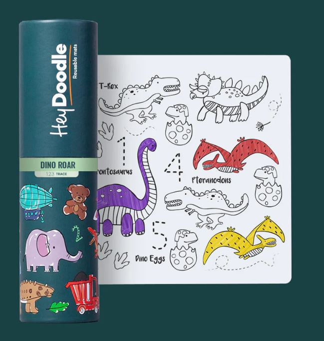 Hey Doodle 123 Dino Roar Mini Mat