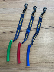 Chubuddy Strong Tube- Green with Navy clip on Lanyard