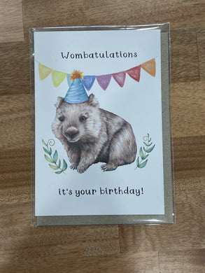 My Tiny Explorer - Wombatulations Birthday Card