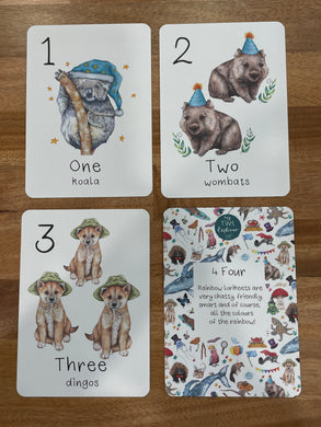 My Tiny Explorer Australian Animals Number Flash Cards