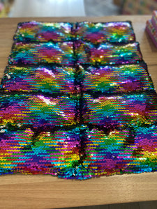 Weighted Lap Pad 1.5kg: Rainbow Sequin
